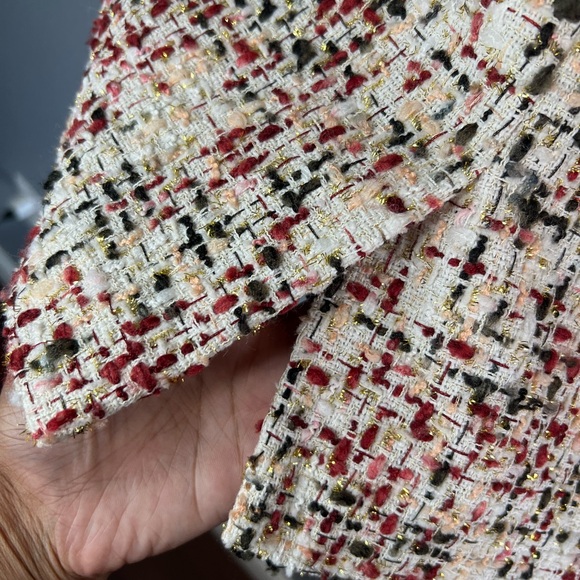 Bar III Red Combo Tweed Skirt - Picture 4 of 7